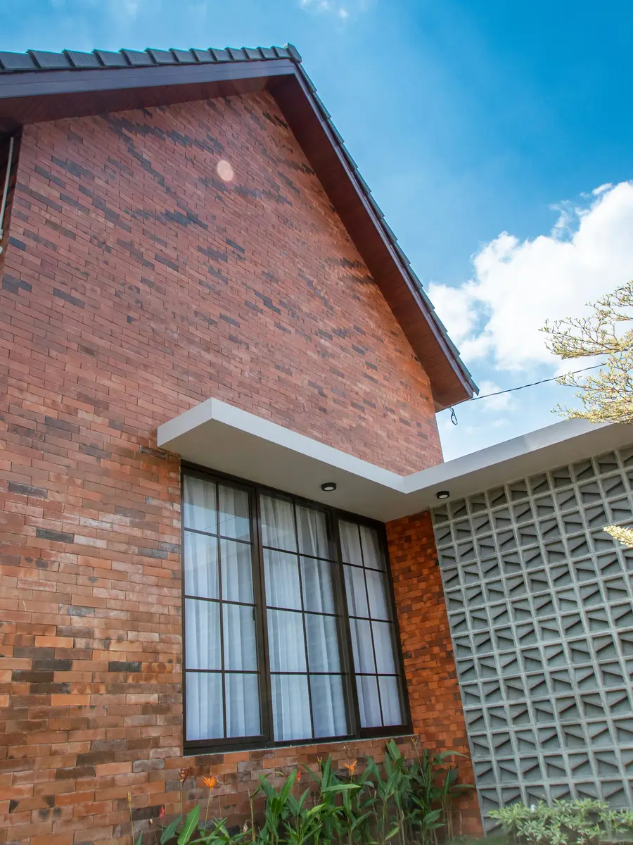 Standout brick vacation home exterior